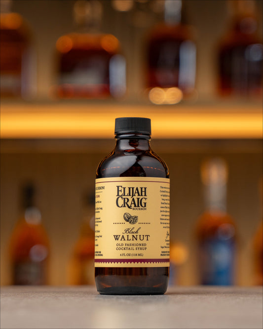 Black Walnut Old Fashioned, Elijah Craig Cocktail Syrup