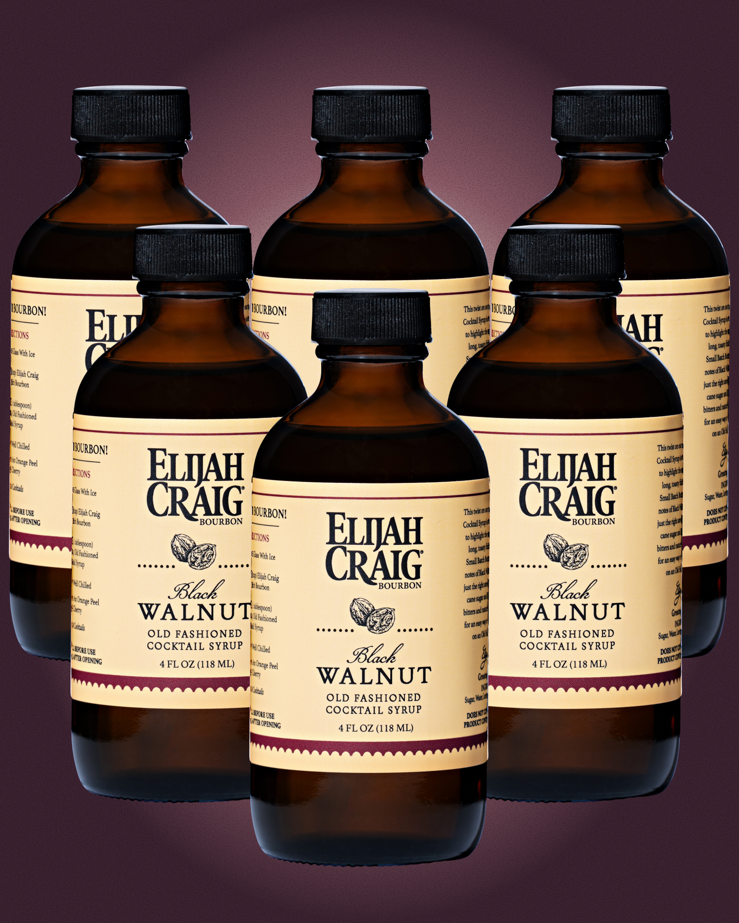 Buy 6 and Save, Black Walnut Elijah Craig Old Fashioned