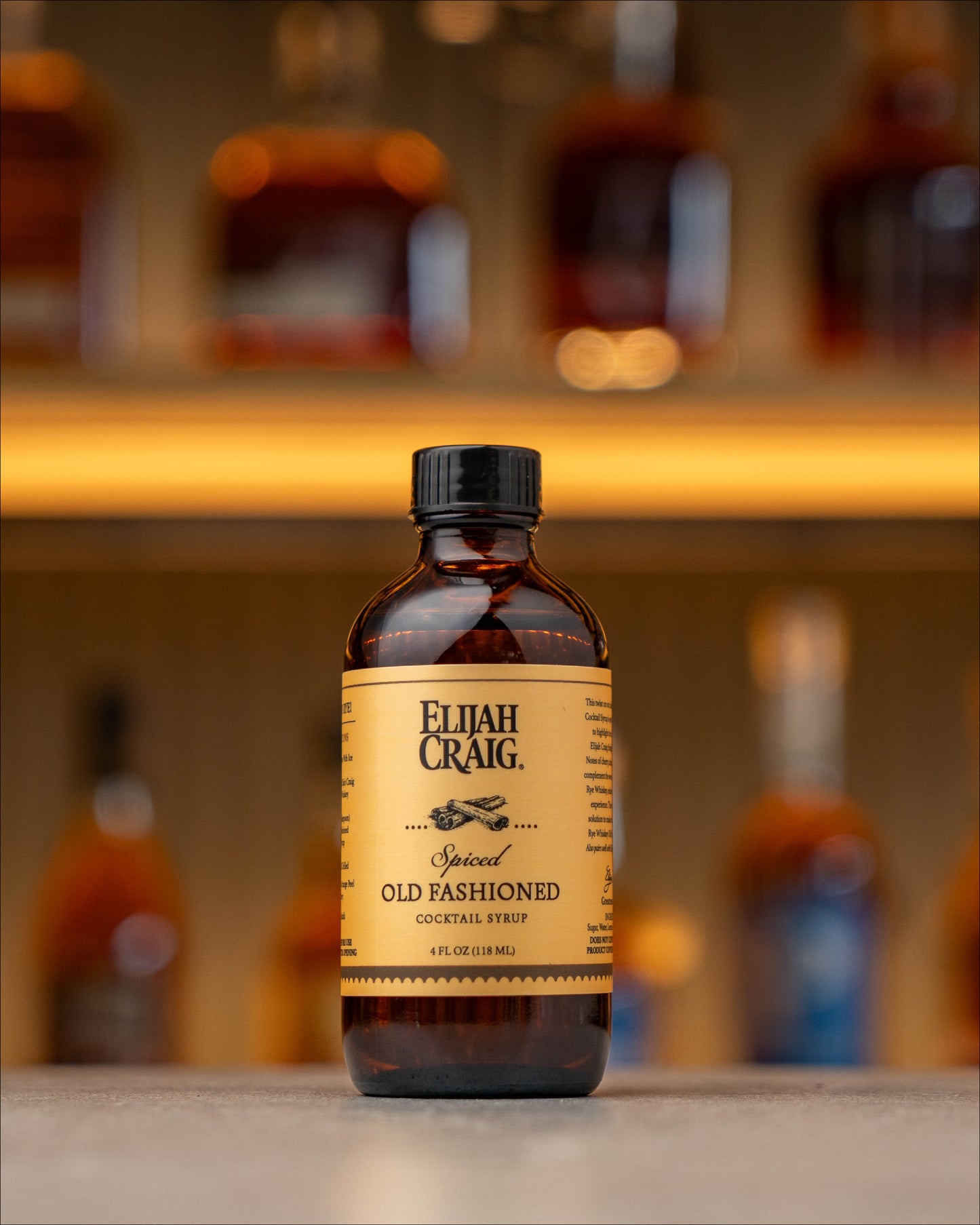 Spiced Old Fashioned, Elijah Craig Cocktail Syrup